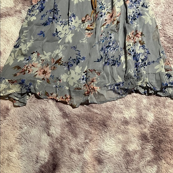 Free People Marney Mini Dress in Blue Combo - Picture 8 of 16